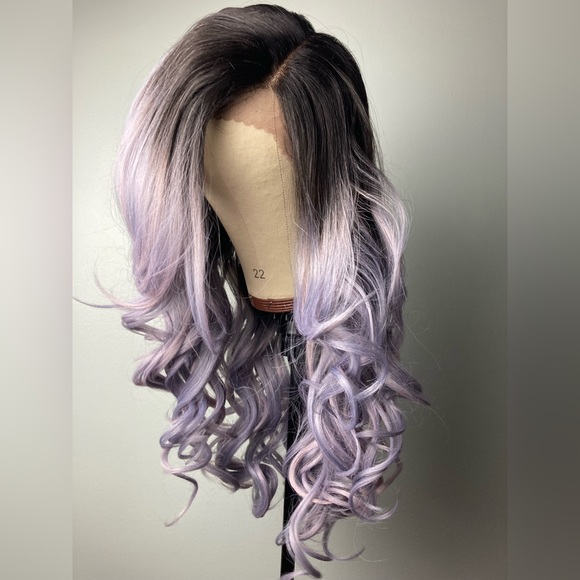 Ombré Purple Lace Front Wig